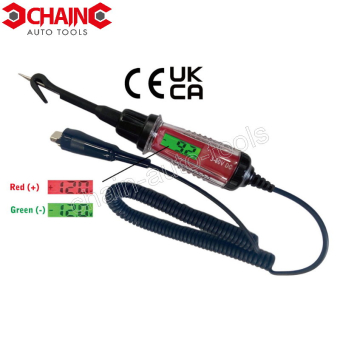 DIGITAL DISPLAY CIRCUIT TESTER WITH WIRE HOOK