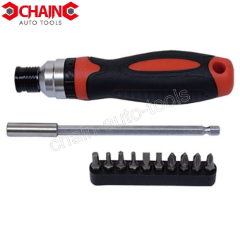 DRB671L-11PC ADJUSTABLE LENGTH RATCHET SCREWDRIVER