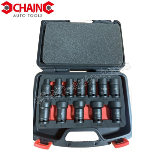 12PC 1/2" DR. POWERFUL IMPACT UNIVERSAL SOCKET SET (SAE SIZE)
