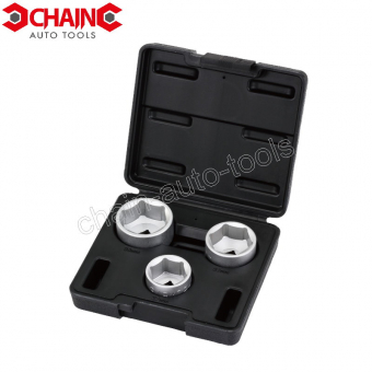 3PC 3/8"DR. HEX OIL FILTER WRENCH SET