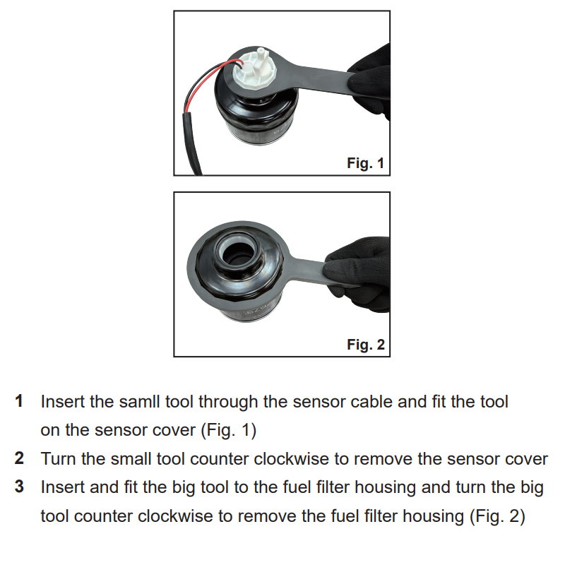 2PC WRENCH SET FOR REMOVING FUEL FILTER AND SENSOR FOR MITSUBISHI 2.5D 2PC WRENCH SET FOR REMOVING FUEL FILTER AND SENSOR FOR MITSUBISHI 2.5D