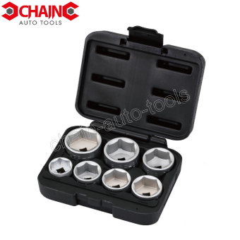 7PC 3/8"DR. HEX OIL FILTER WRENCH SET