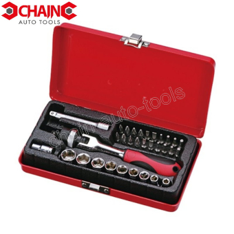 SST371M- 32PC 1/4" RATCHET HANDLE SET