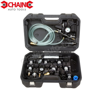 23PC COOLING SYSTEM LEAKAGE TESTER AND VACUUM - TYPE COOLANT REFILLING KIT