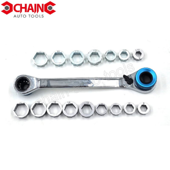 16 IN 1 DOUBLE RATCHETING WRENCH SET