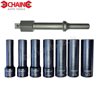 8PC 3/8" DR. LOW INTERNAL EDGE DEEP IMPACT SOCKET