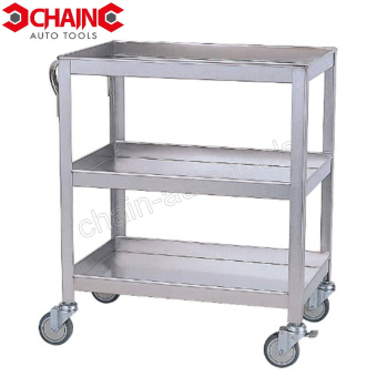3 TIER STAINLESS STEEL CART