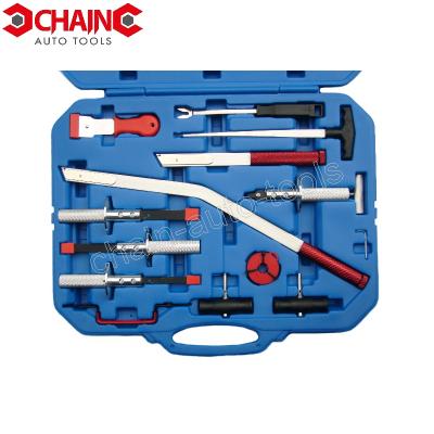 14PC AUTOMOBILE GLASS AND WINDSHIELD REMOVAL TOOL KIT - CHAIN ...