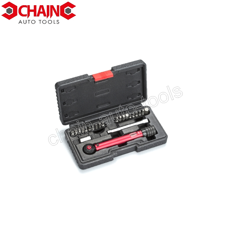 23PC 1/4" SQ. DR. 173mmL ALUMINUM MINI TORQUE WRENCH SET 23PC 1/4" SQ. DR. 173mmL ALUMINUM MINI TORQUE WRENCH SET