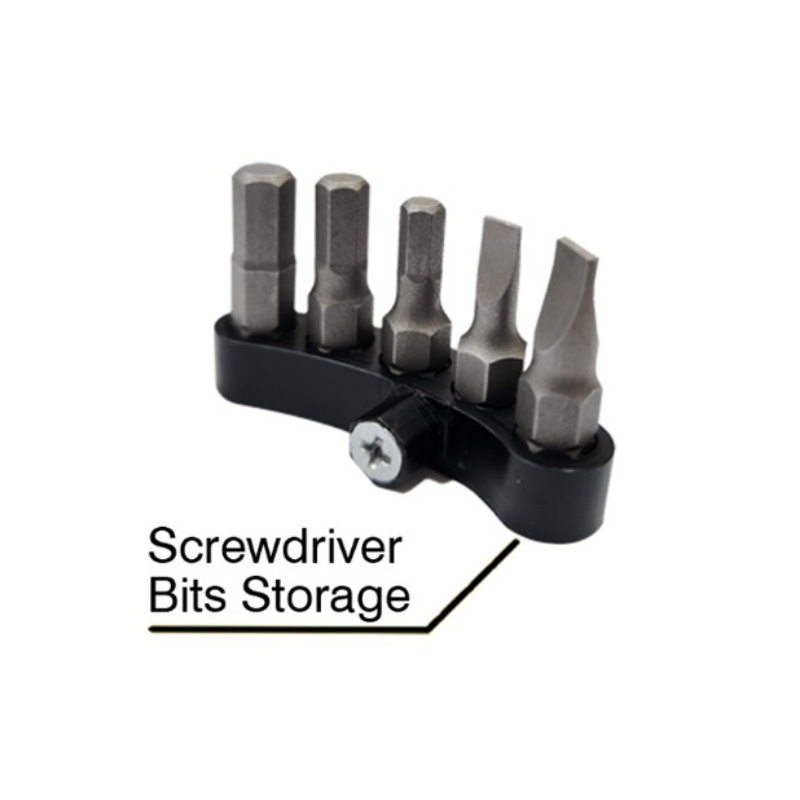 MINI RATCHET WRENCH BIT SET WITH KEY RING - BLACK MINI RATCHET WRENCH BIT SET WITH KEY RING - BLACK
